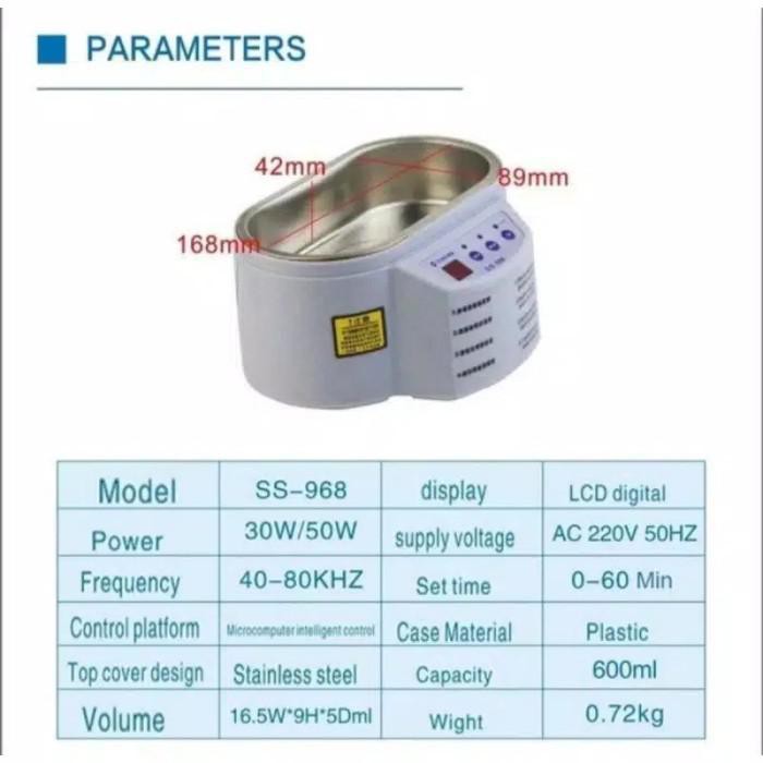 Original Sunshine Ss-968 Ultrasonic Cleaner - Pembersih Ultrasonik