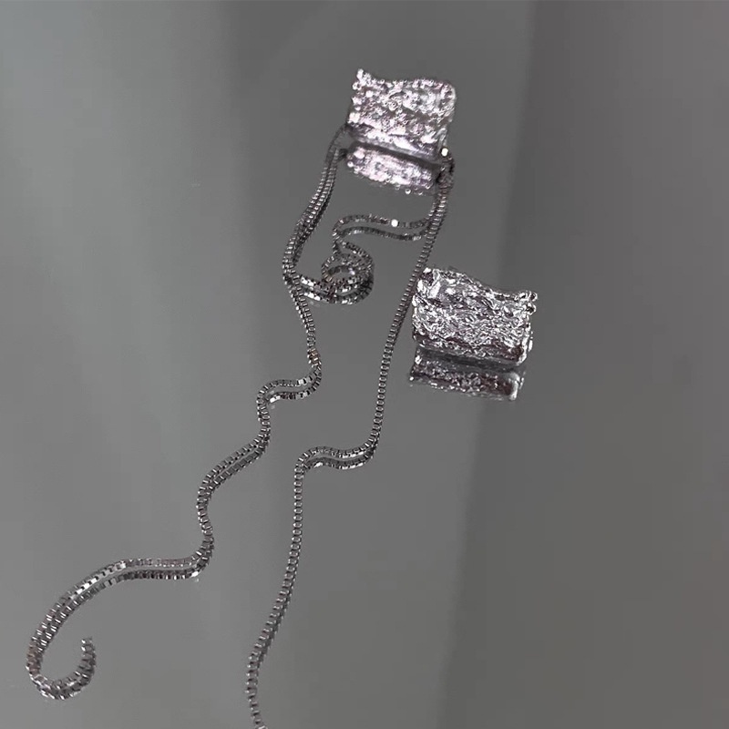 Anting Desain Kupu-Kupu Geometris Bahan 925 silver Gaya Korea Untuk Wanita