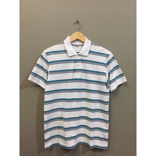 Poloshirt Uniqlo Stripe Second