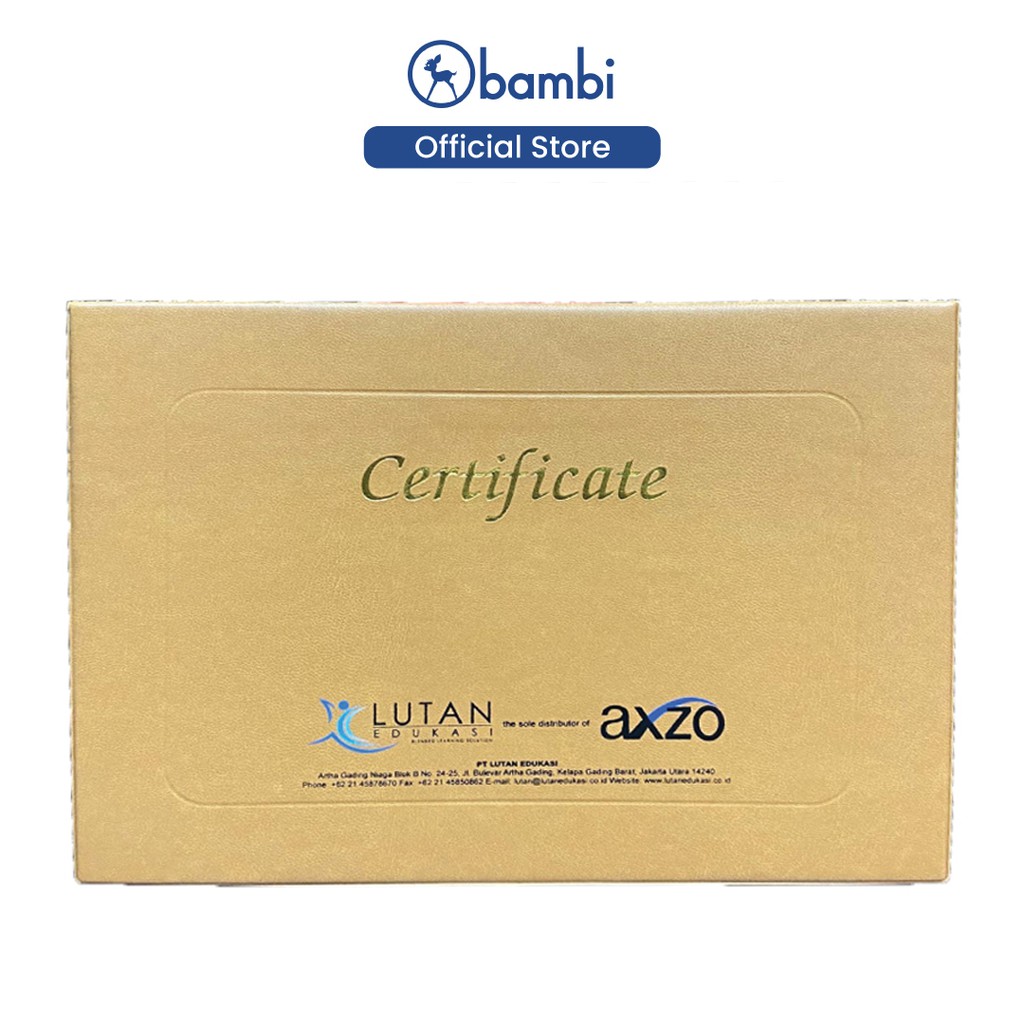 

Bambi Certificate Holder A4 /Map Ijasah Custom ukuran dan design Foly Emboss Sablon (Pre-Order)