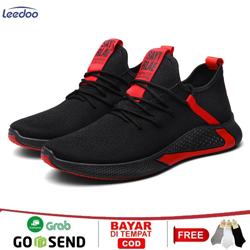 Leedoo Sepatu  Sneaker Pria  Sport Casual Running Shoes  