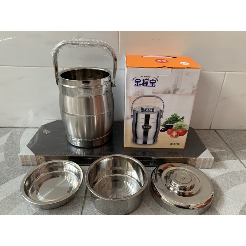 Rantang stainless jintibao/termos panas/ tempat sayur