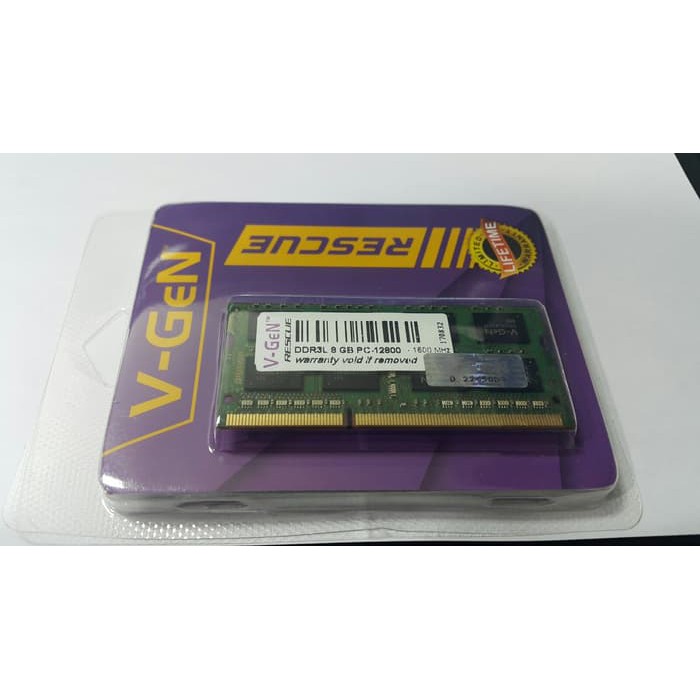 RAM DDR3 SODimm V-GeN RESCUE 4GB PC12800/1600Mhz (Memory Laptop VGEN)