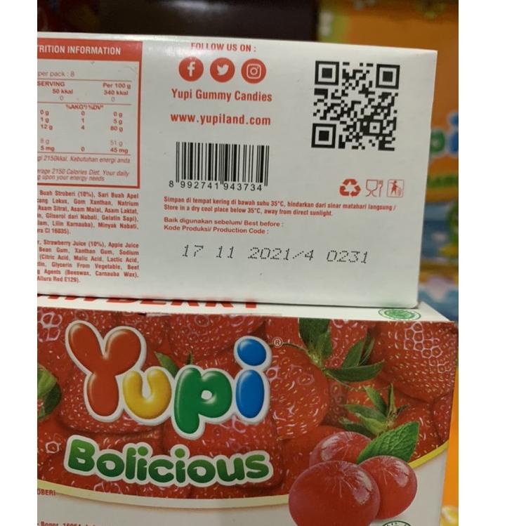 

SIAP KIRIM 7834 Yupi Bolicious Strawberry 1 box isi 24 pcs ㊫