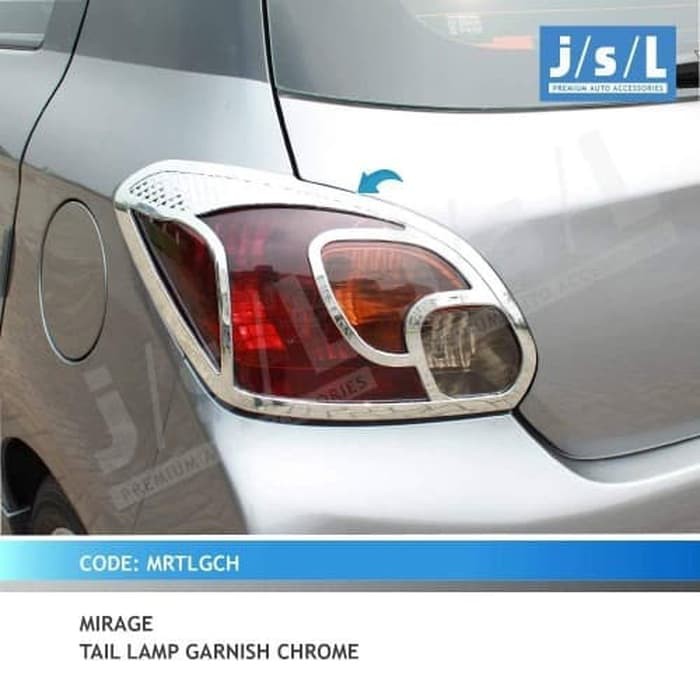 Garnish lampu Belakang Mirage chrome