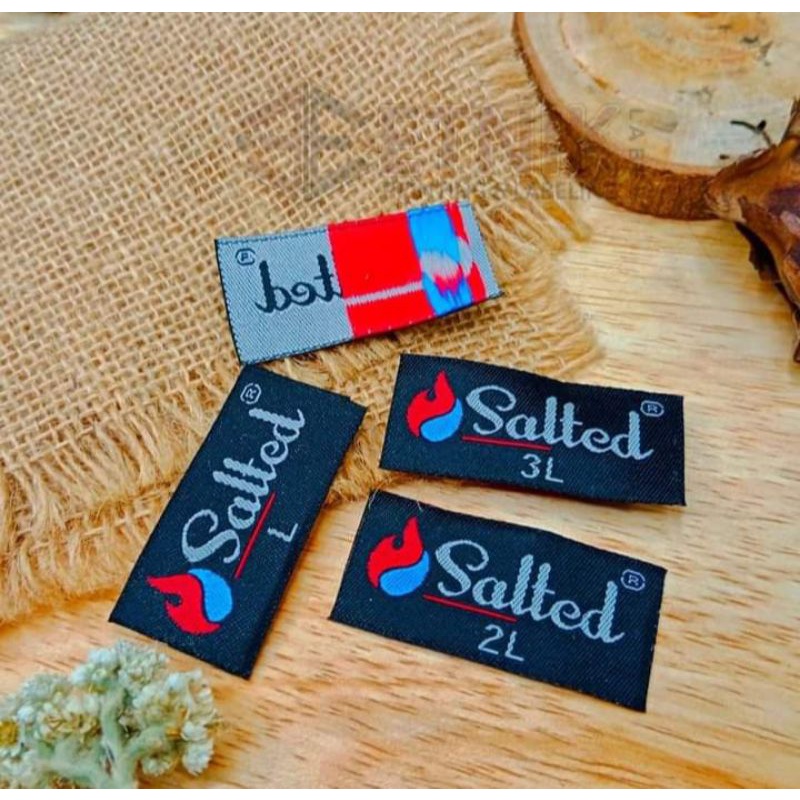 

super ter murah (12.000pcs) label Woven 2.5x6 label baju label hijab