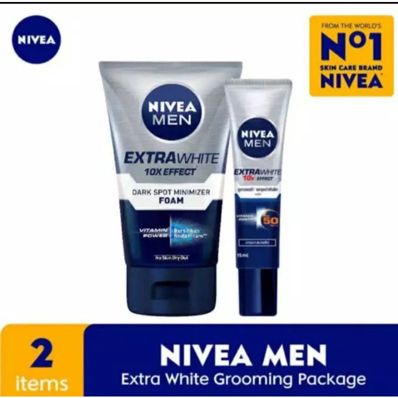 Paket Hemat Nivea Men (Facial Foam & Moisturizer Serum Wajah)