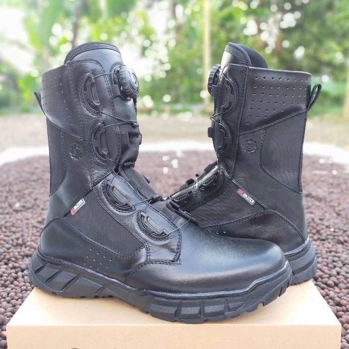 SEPATU PDL TALI PUTAR BROTRHER FITGO KULIT ASLI SEPATU PDL TNI POLRI SECURITY SATPAM SEPATU BOOTS