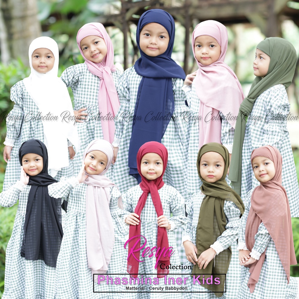 TERBARU//PASHMINA INNER ANAK//PASHMINA INNER ANAK 2IN1/CERUTY