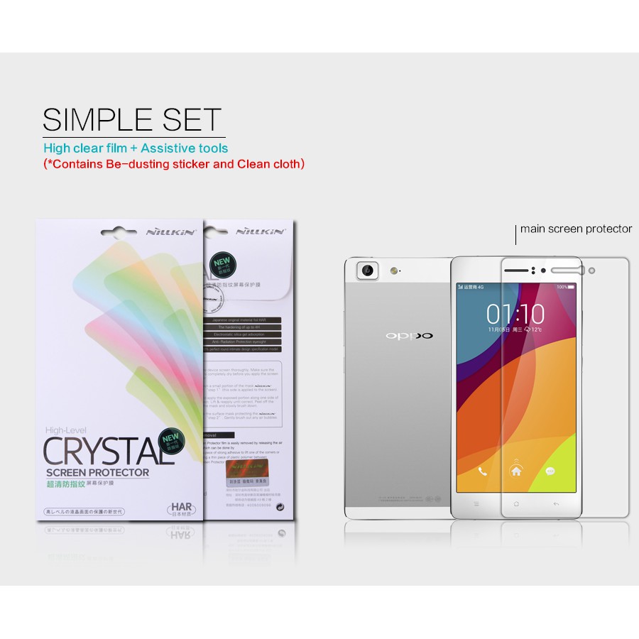 Nillkin Crystal Screen Protector Oppo R5