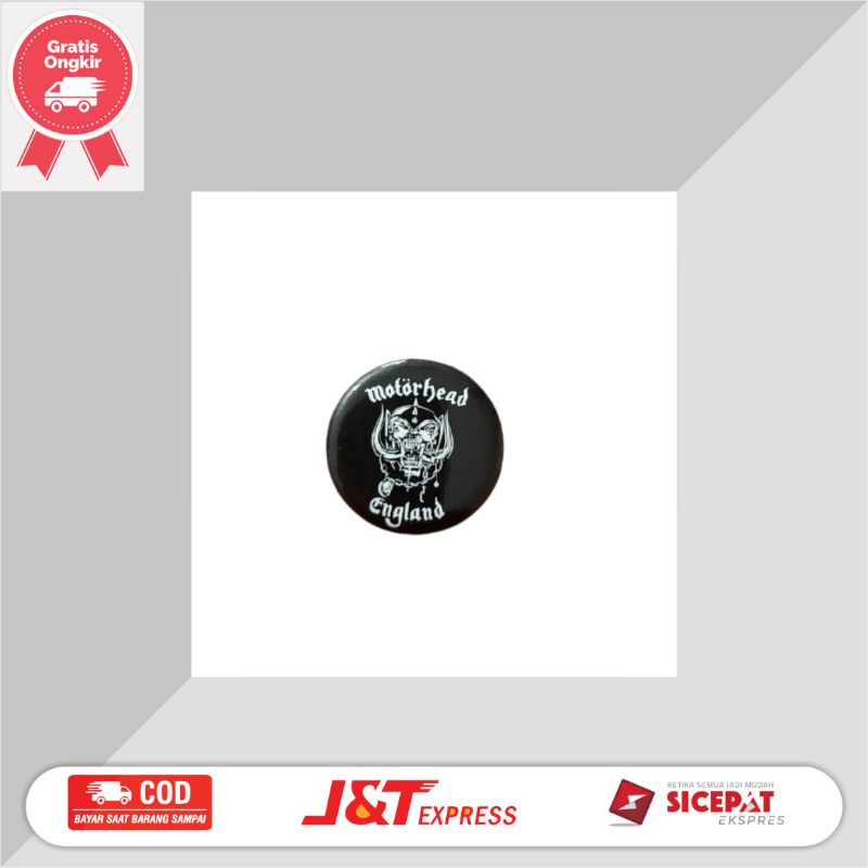 Pin Motorhead PinButton Band Musik Legend Rock Punk Metal