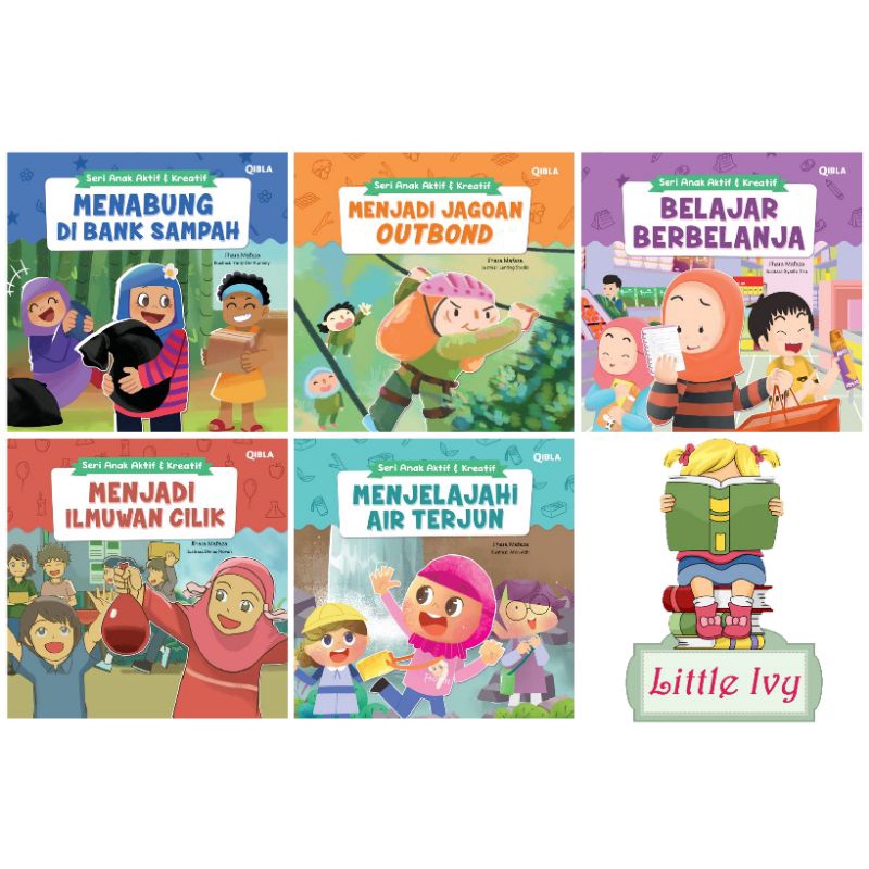Seri Anak Aktif & Kreatif Bilingual. Buku Cerita Anak Muslim QIBLA Gramedia