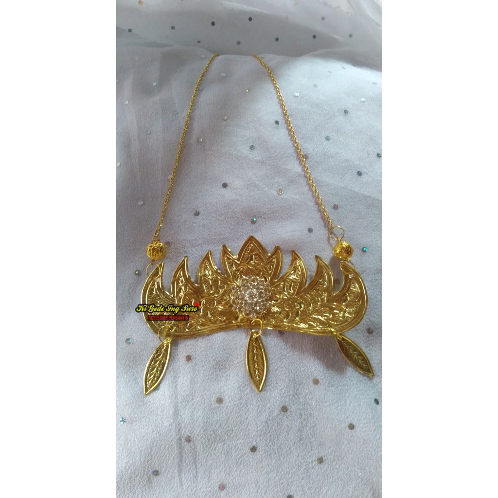 Kalung Pengantin Lampung/ Kalung Siger / Etnik/ Kalung Tari Gold Premium/ Palembang Jambi Jawa