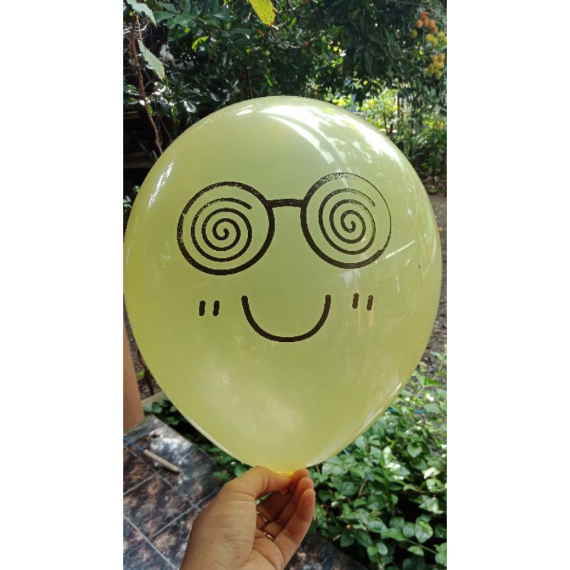 BALON PESTA ISI 5 PCS / BALON MAINAN / BALON ANAK / BALON ULANG TAHUN / BALON EMOJI LUCU