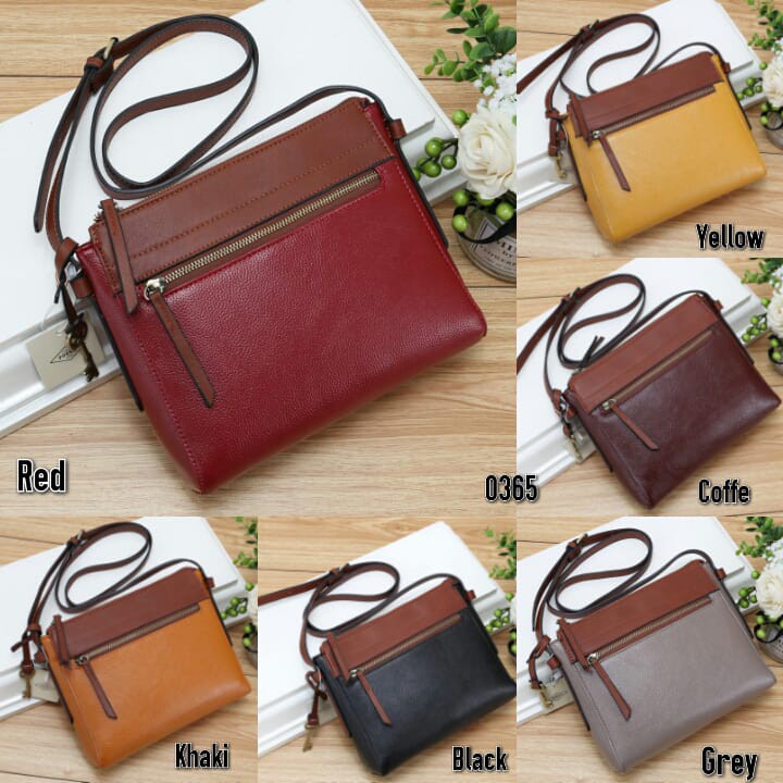 CK05 Tas F0ss1l Felicity Crossbody 2tone 0365 TAS WANITA TAS IMPOR