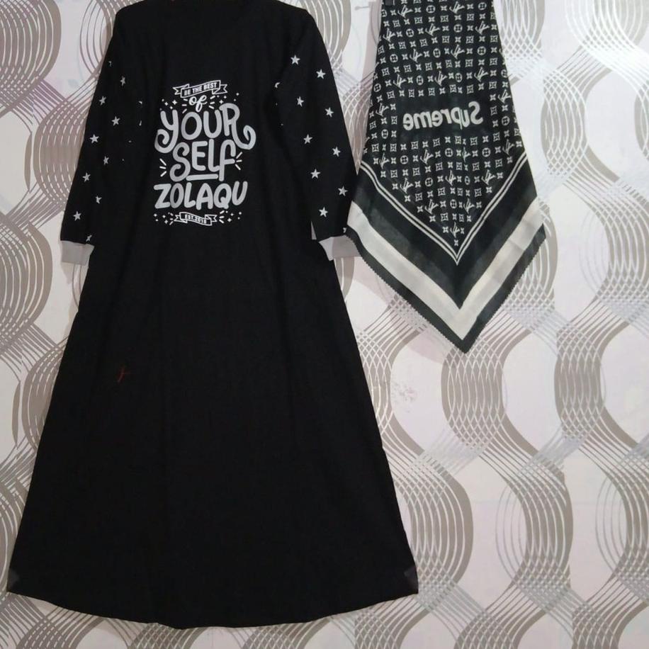 Recomended.. Gly gamis/Zolaqu gamis import best set hijab