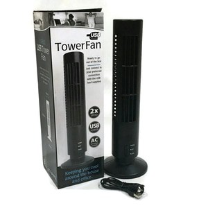 USB Rechargable Tower fan - 2 speed
