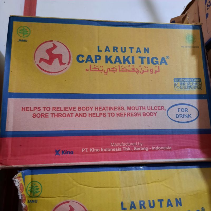

LARUTAN CAP KAKI TIGA BOTOL