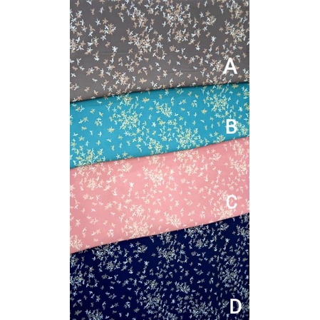 Kain Wolfis Motif (Wollpeach Premium Impor) Harga Per 0.5 Meter