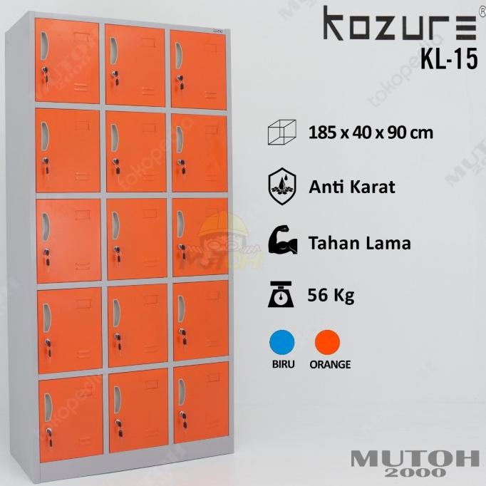 

BEST SALES LOKER LOCKER LEMARI KABINET BESI 15 PINTU KOZURE KL-15 ORIGINAL