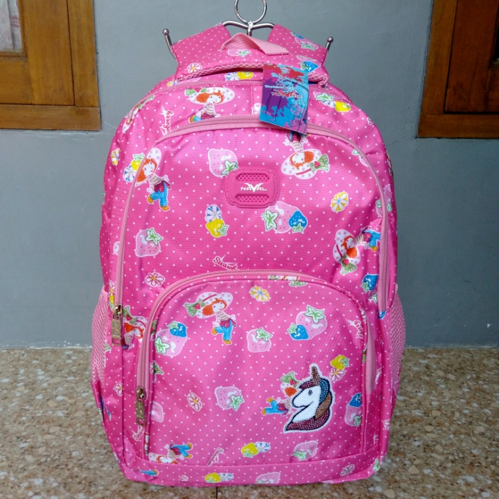 Tas Ransel Sekolah Naval by Fortune 45x30 Strawberry