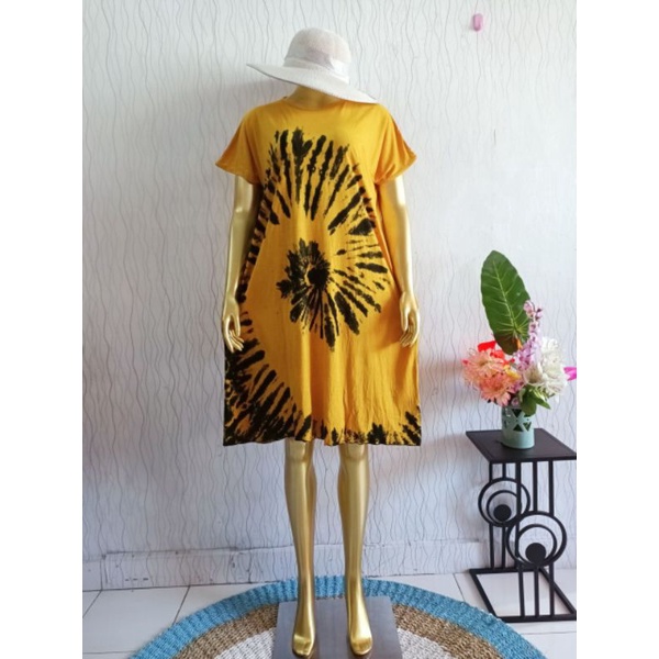 dress / daster jersey motif spiral