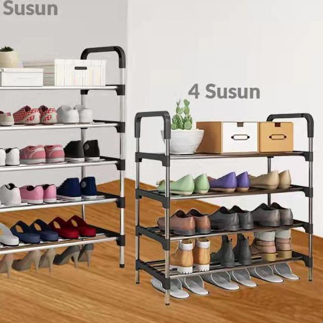 PARIM Rak Sepatu Susun Stainles 4 & 5 Tingkat PR-216