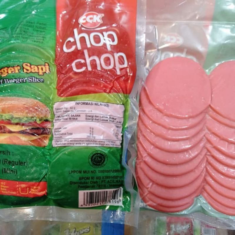 

chop chop burger mini isi 20s