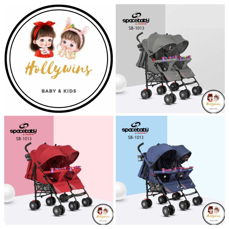 BABY STROLLER ANAK KEMBAR SPACEBABY SB 1013