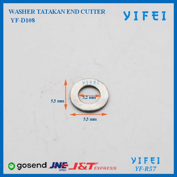 WASHER YIFEI YF-R57/WASHER TATAKAN END CUTTER YF-D108