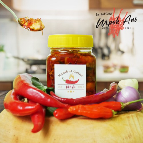 

Sambel Cetar Mpok Anie Sambel Cumi Asin Sambel Jeletot Sambel Kemasan - 225gr