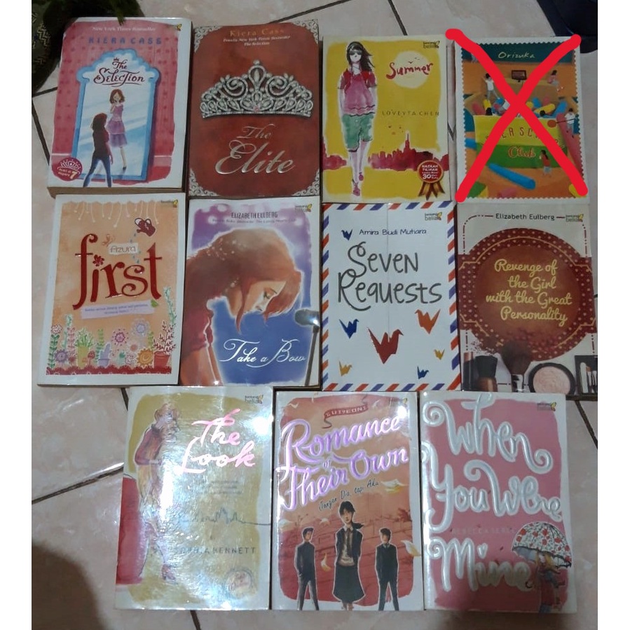 Novel remaja bentang belia When You Were Mine, Romance of Their Own, The Look, Revenge of the Girl w