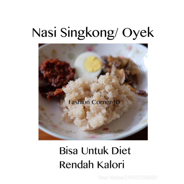 Beras Singkong Beras Oyek 1 Kg 100 Organik Di Buat Alami Shopee Indonesia