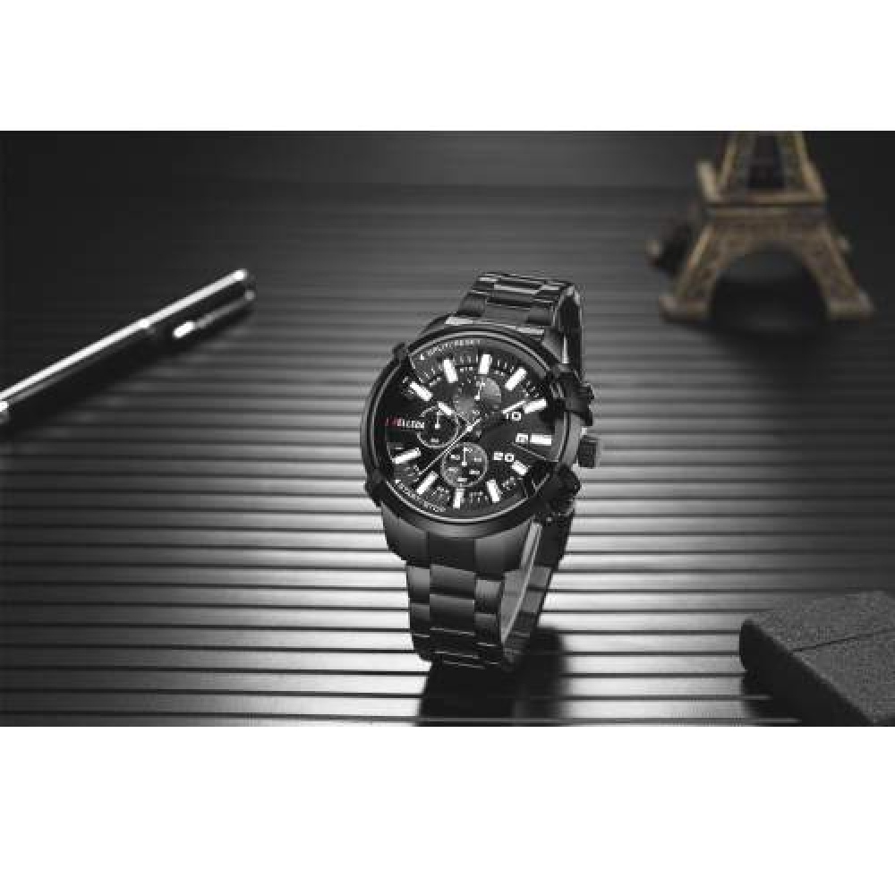 JAM TANGAN PRIA ORIGINAL BELLEDA 9286 CHRONOGRAPH STAINLESS