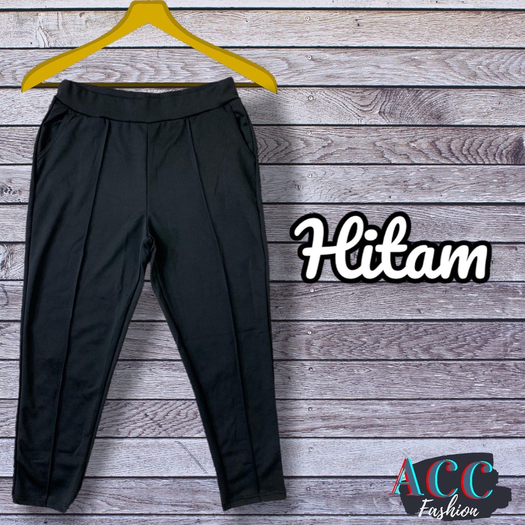 CELANA PANJANG JUMBO WANITA BIG SIZE CELANA POLOS SUPER JUMBO BB 100 LEGGING SCUBA PREMIUM MODEL PENSIL SLIM FIT PINGGANG KARET BAHAN MELAR UKURAN BESAR CEWEK DEWASA BAYAR DITEMPAT COD WARNA HITAM