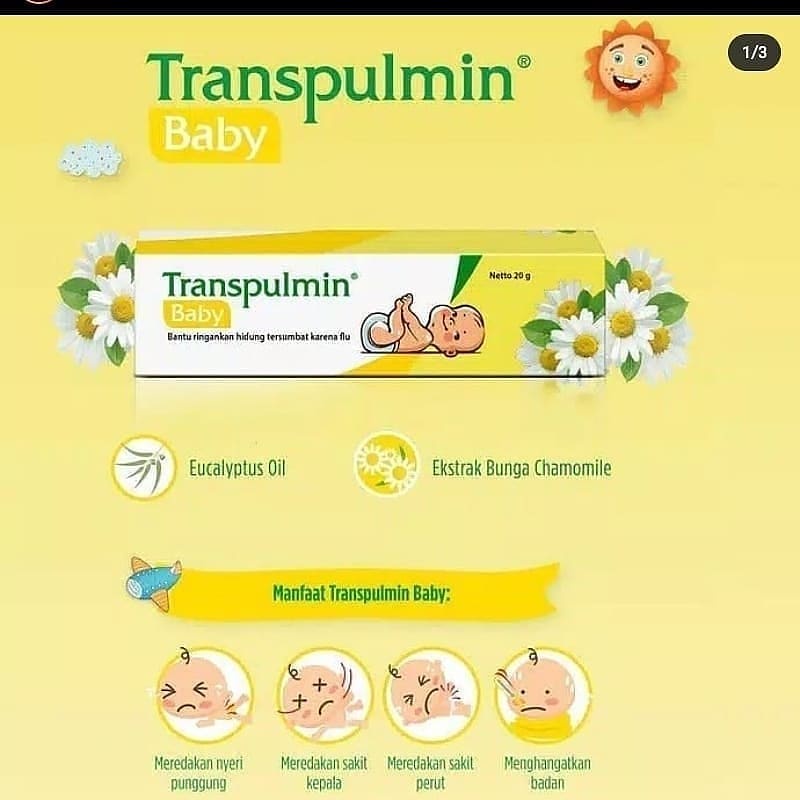 Transpulmin Baby Kids Balsam Untuk Hidung Tersumbat 10 g 20 g