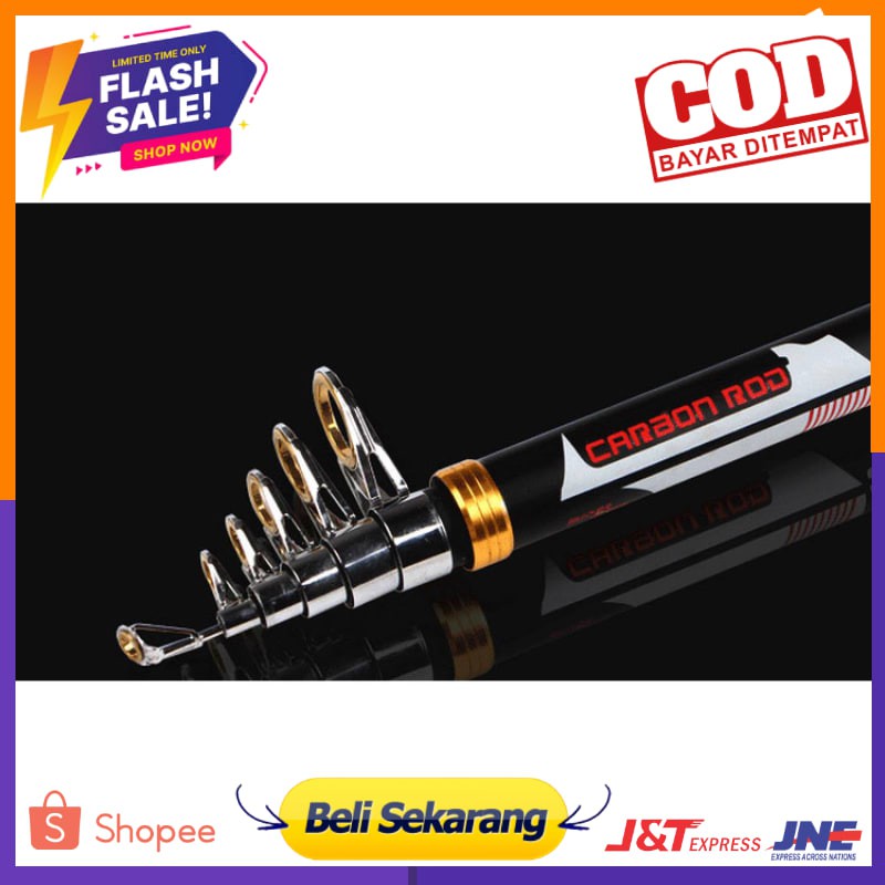 Mamba Joran Pancing Carbon Murah Antena Fiber Sea Fishing Rod Kuat