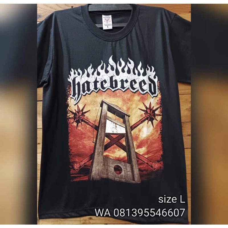 KAOS MUSIK METAL ROCK HATEBREED ORIGINAL PRAPATAN REBEL
