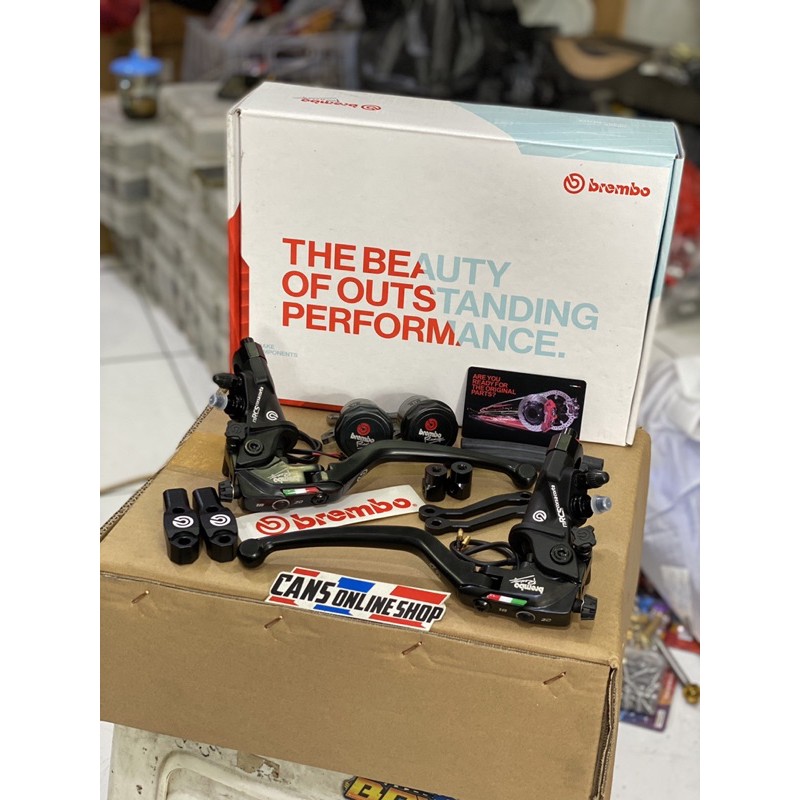 Master rem brembo corsa corta rcs 17 PCX NMAX THAILAND kanan kiri lengkap tabung selang klem