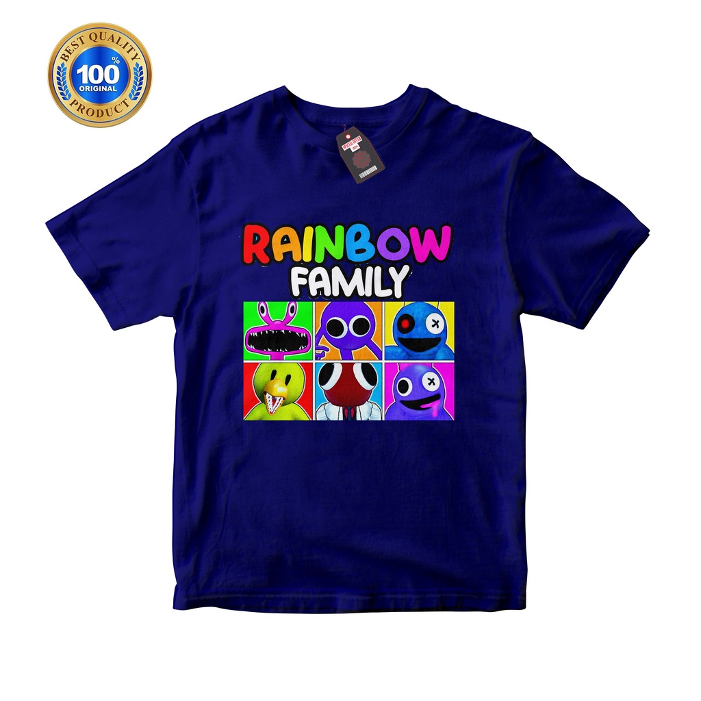 KAOS ANAK RAINBOW FRIENDS UNISEX LENGAN PENDEK