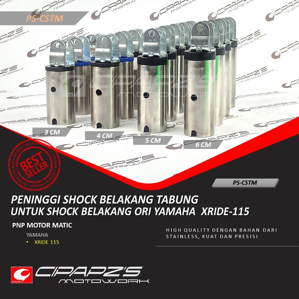 Peninggi belakang shock ori x ride 115