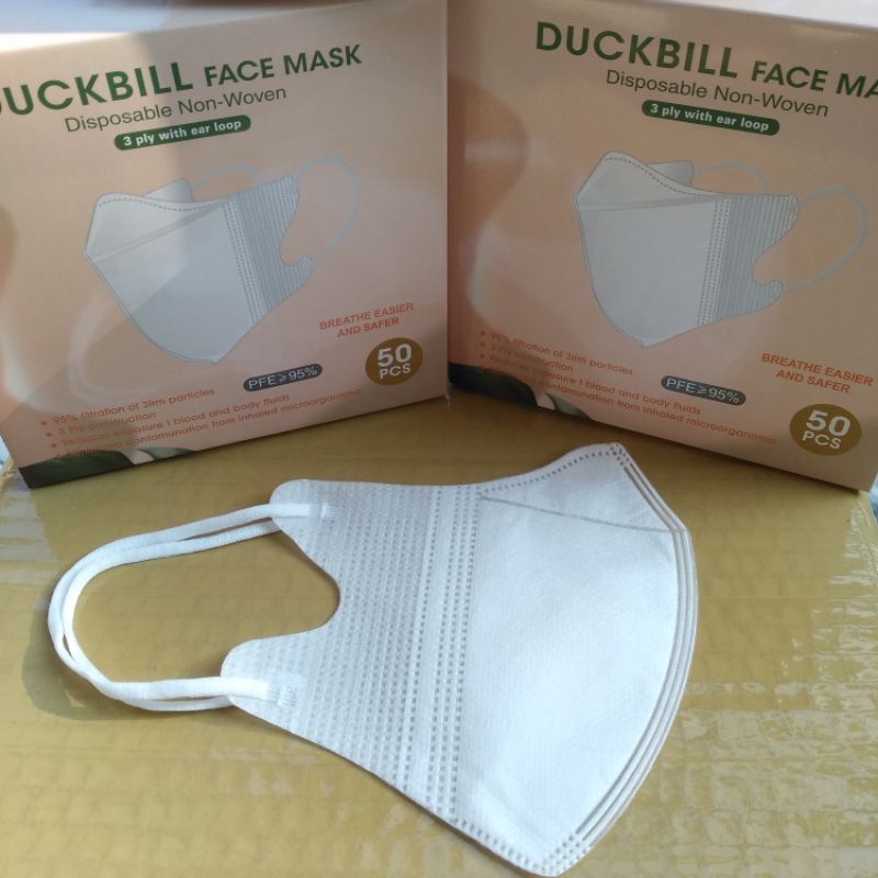 (COD) MASKER DUKBIL 3 PLY ISI 50 PCS/ MASKER DUCKBIL BERGARIS/ DUCKBIL CCARE
