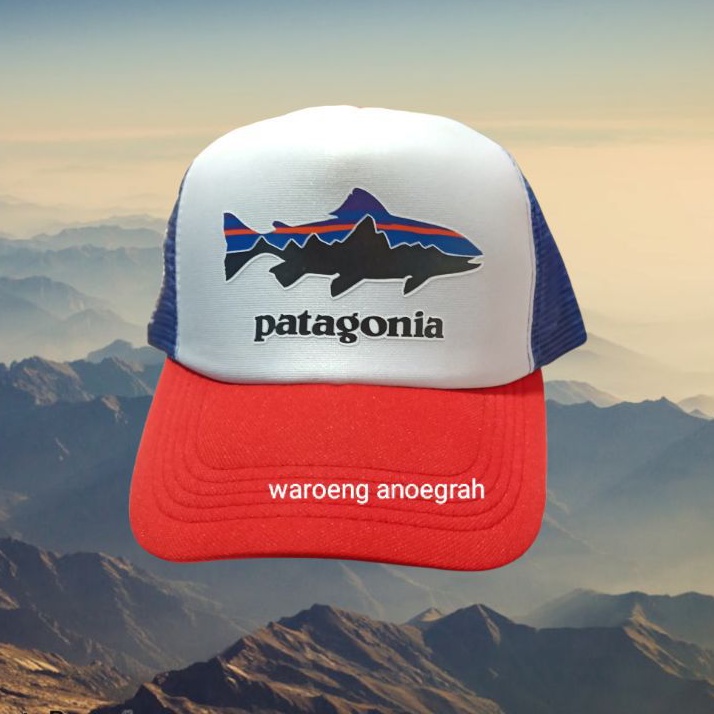 Topi Jaring Logo Patagonia Fish