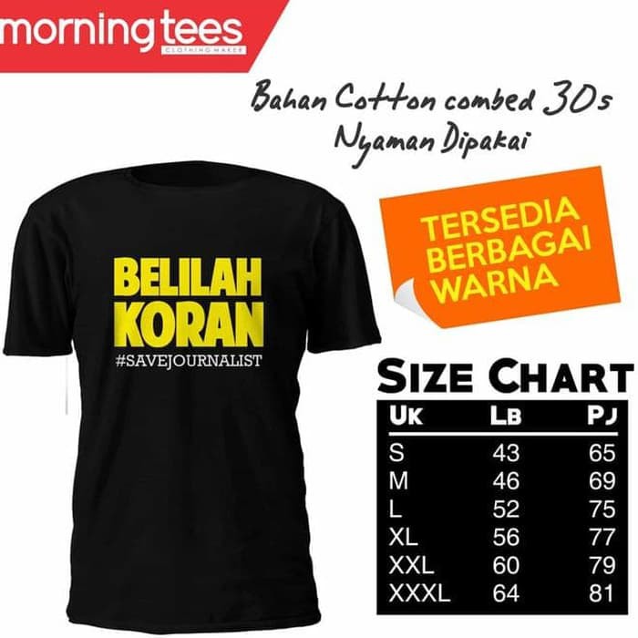 KAOS  KAOS / T-SHIRT JURNALIS 19  COC KATOO