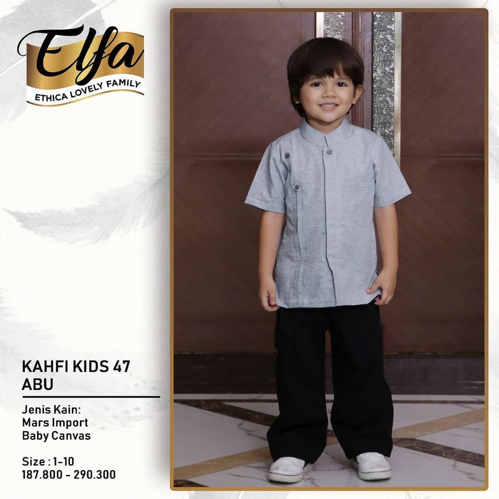 Koko Anak Murah Kahfi Kids 47 Abu Ethica Elfa