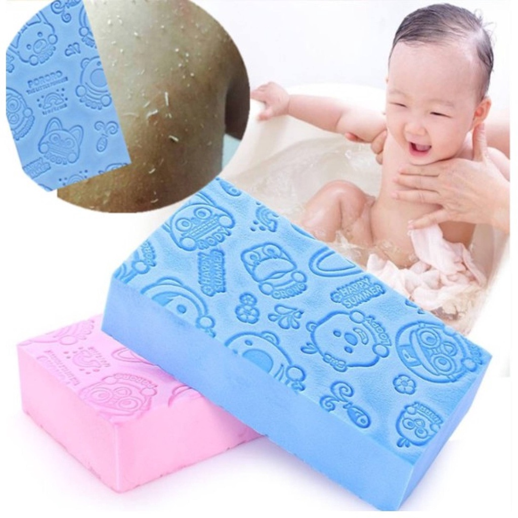 Spon Mandi Pengangkat Daki Sponge Lembut Anti Bakteri Shower Bath