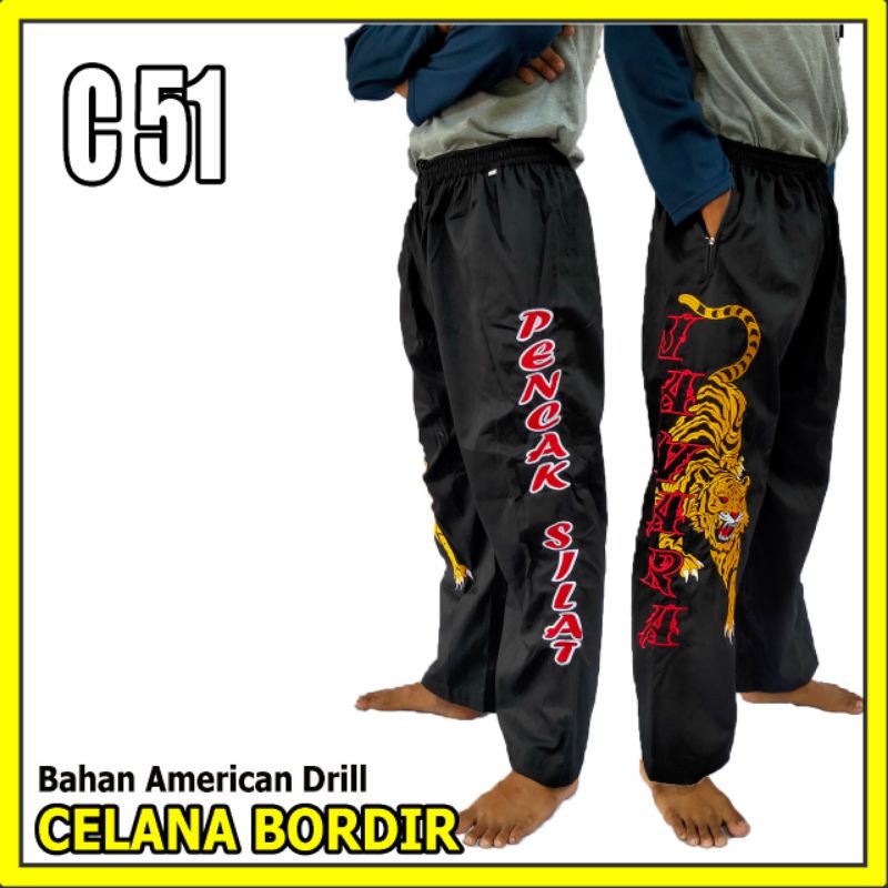 CELANA SILAT BORDIR C-51