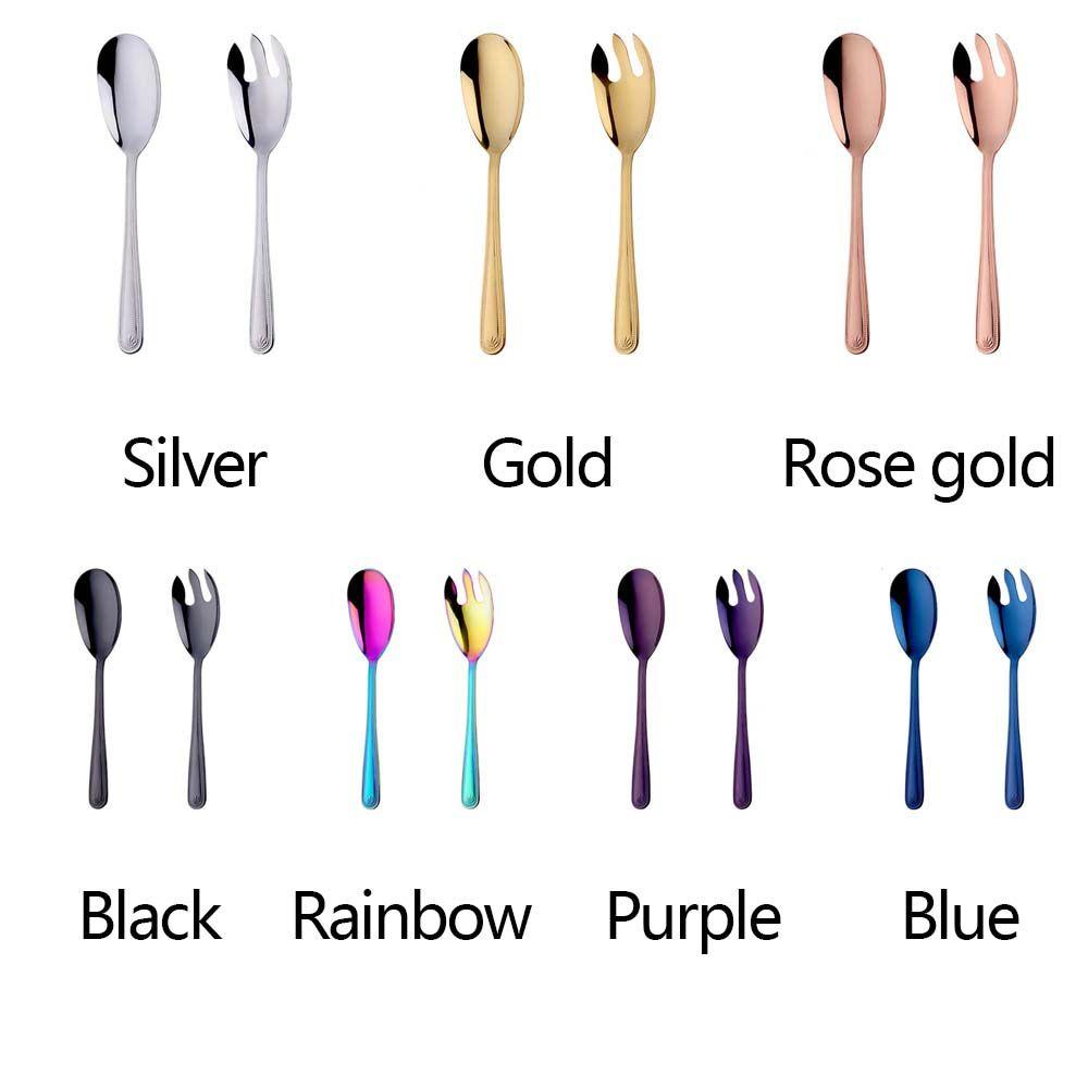 [Elegan] Sendok Dessert Besar Menggunakan Peralatan Prasmanan Food Server Sendok Garpu Makan Alat Restoran Sendok Garpu