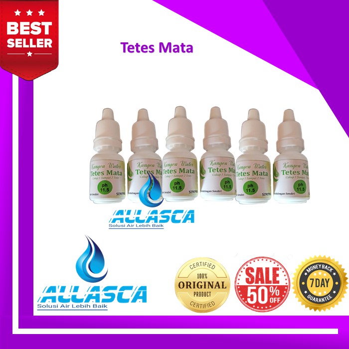 Tetes Mata Kangen Water / Botol Tetes Mata 10 ml+ GRATIS STICKER