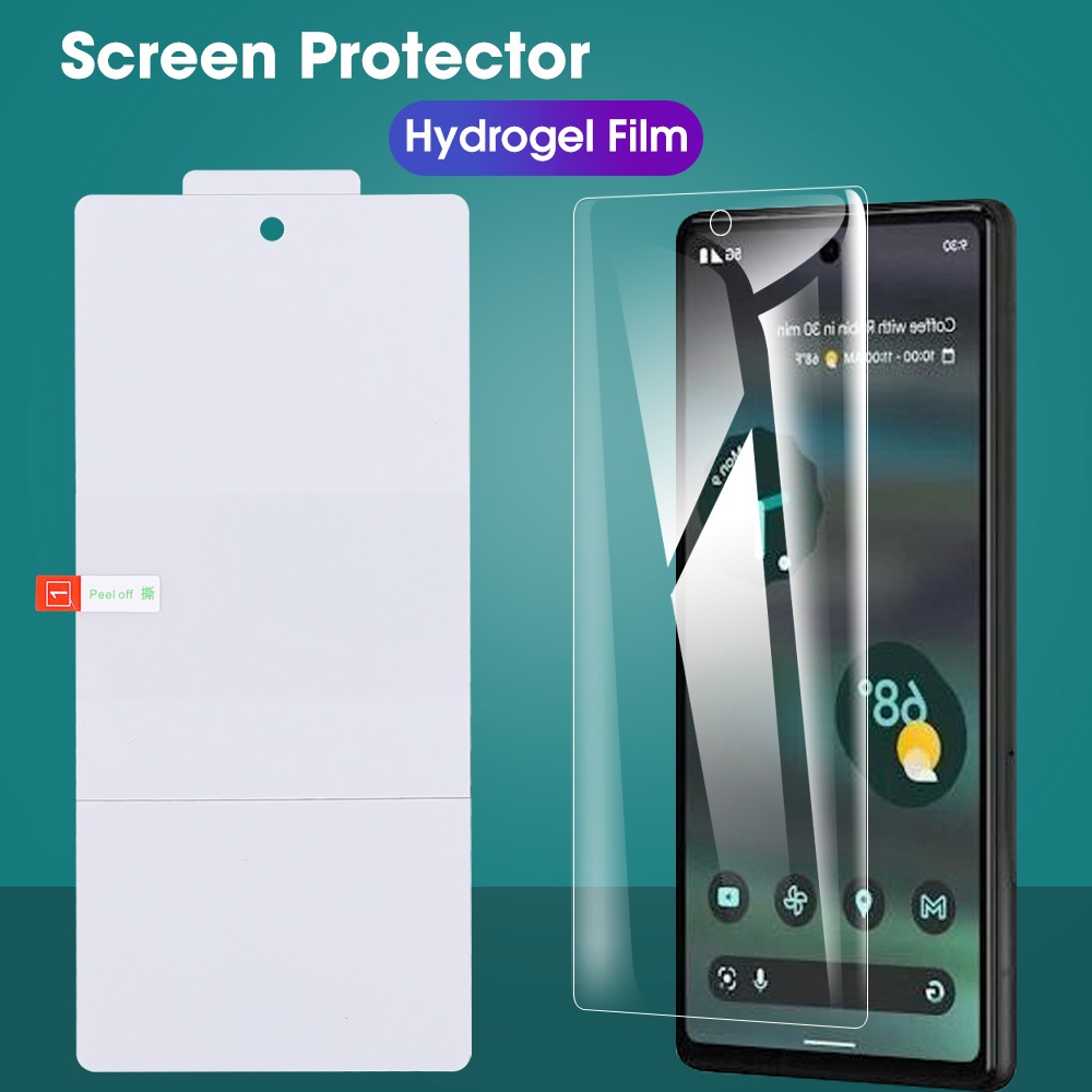 2 In 1 Pelindung Layar Hydrogel Film Lembut Untuk Google Pixel 6 4A 5G + 3D Camera Tempered Glass Google Pixel 6 4A 5G